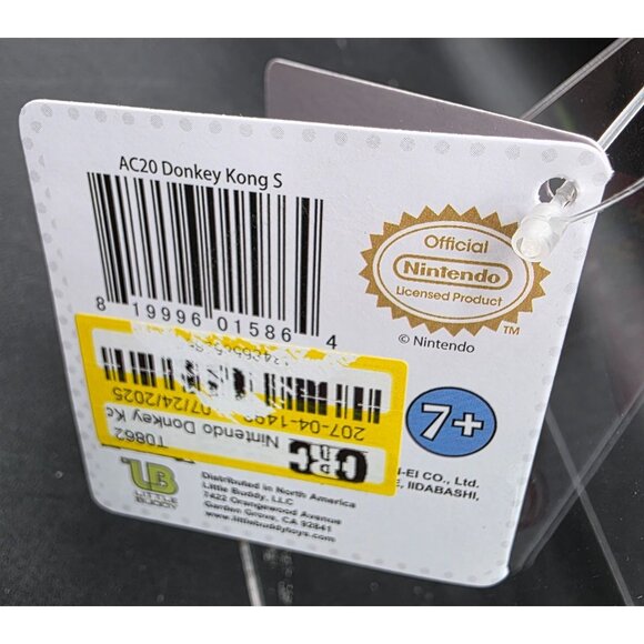 Nintendo Donkey Kong Plush Toy With Red DK Tie - Picture 8 of 8